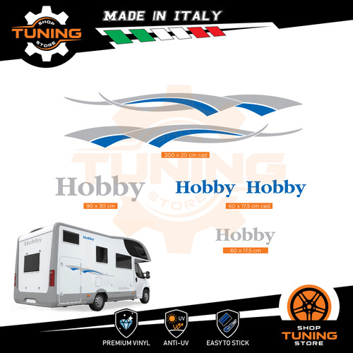 Kit adesivi camper hobby - camper,