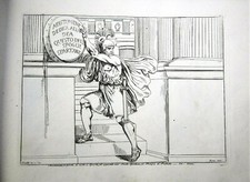 1821 STORIA GRECA:Bartol.PINELLI.Tav .13.Bulino/Rame.Aristomene..Scudo.Pallade