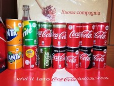 MINI LATTINE Coca Cola Fanta Sprite Pepsi 7UP Seven Up can scegli da elenco