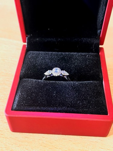 Anello trilogy con diamanti - trilogy,