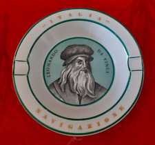 ITALIA NAVIGAZIONE-LEONARDO DA VINCI-POSACENERE PUBBLICITARIO-ALBISOLA-1960