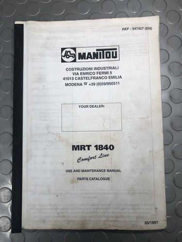 Manitou catalogo ricambi - manitou,