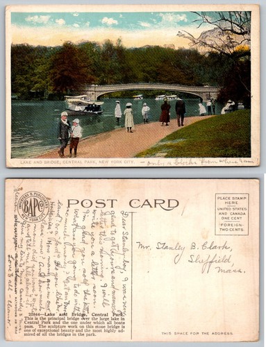 Cartolina central park - park, bow