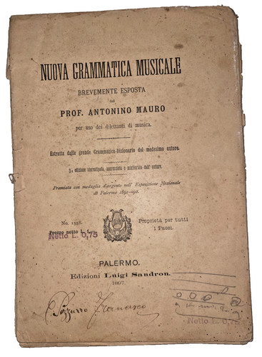 Grammatica musicale antonino - grammatica,