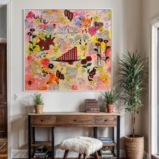 Grande quadro astratto su tela