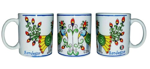Tazza mug ceramica pavoncella - tazza,