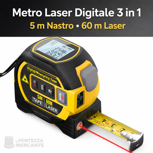 Misuratore laser digitale 60m - laser,