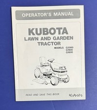 KUBOTA Manuale Operatore