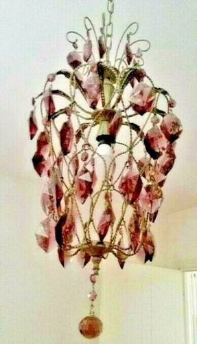 Antico lampadario ottone e - lampadario,