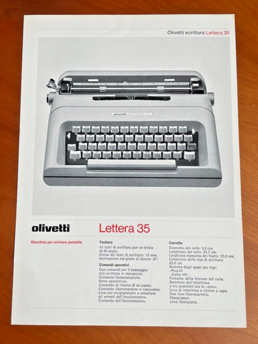 Olivetti depliant brochure - olivetti,
