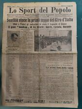 LO SPORT DEL POPOLO 7 MAGGIO 1913 GIRO D'ITALIA PRIMA TAPPA GALETTI CALCIO