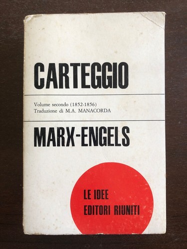 Marx engels carteggio vol - carteggio,,