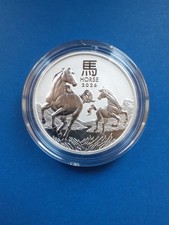AUSTRALIA 2026 2 ONCE ARGENTO ANNO DEL CAVALLO LUNAR III FDC  IN CAPSULA ORIGINA