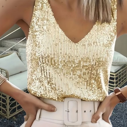 Canotta donna glitter
