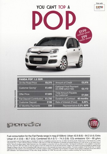 Prospetto brochure fiat panda - prospetto,