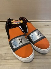 Scarpa Naruto Shippuden Ground Up Slip On Taglia 9 Uomo Nuova Con Etichette