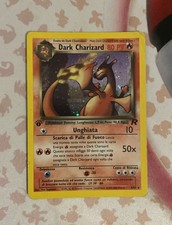 ??Pokemon Dark Charizard Team Rocket 4/82 Holo 1 Edizione??