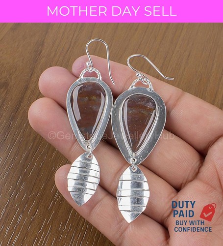 Pear red bloodstone 925 silver - pear,