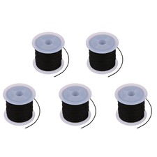 5X Rotolo Filo Nero Cotone