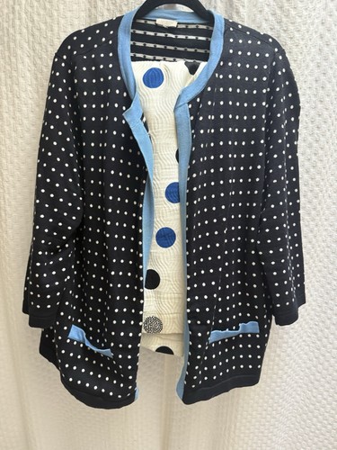 Cardigan gonna talbots blu - e,