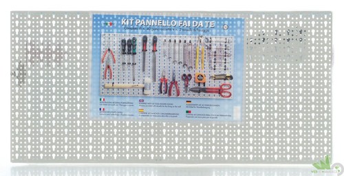Pezzi pannello forato con - 5,