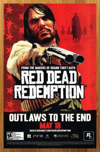Pubblicità poster red dead - pubblicità/poster,