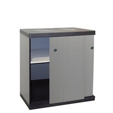 Armadio mobile da esterno ante scorrevoli Armadietto multiuso giardino in resina