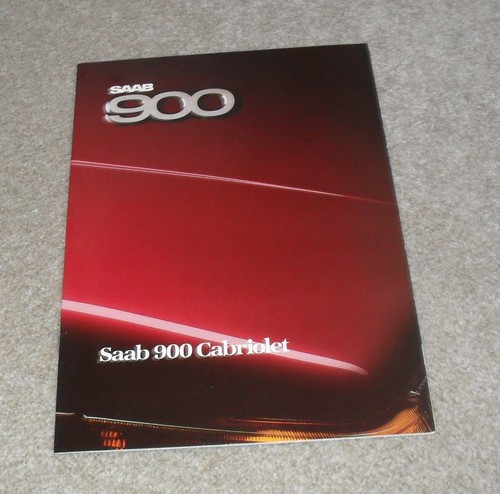 Brochure saab 900 cabriolet - brochure,