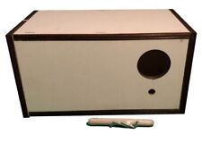 NIDO in PIOPPO PER DIAMANTE DI GOULD con CAMERA PAPPAGALLI h.11,5cm