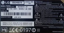 RICAMBI PER TV LG 55UH661V