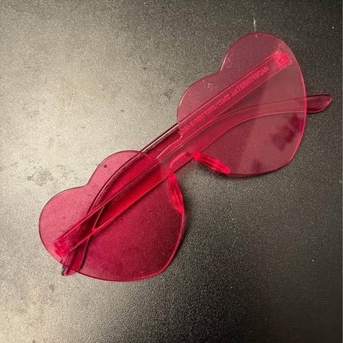 Occhiali sole cuore - da, rosa