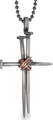 Collana croce argento - in,