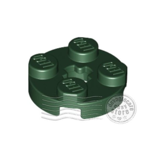 Lego 4032 piastra rotonda - 4x,