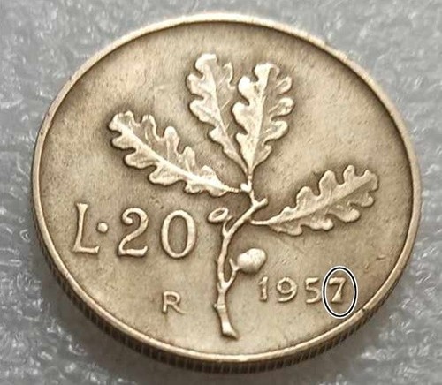 Moneta ramo quercia - moneta, lire