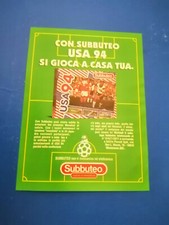 PUBBLICITA' ORIGINALE ADVERTISING "SUBBUTEO" USA 94