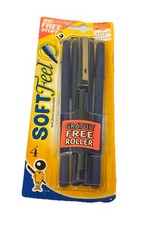 Penne vintage Bic Soft Feel 1998 con rullo bonus gratuito inchiostro blu med rare da trovare