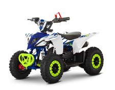 Mini Quad Bambino 49cc 50cc  Storm Beneo Furios Hiro Miniquad Bianc/Blu 3/7 anni