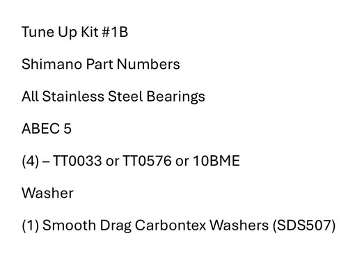 Kit sintonizzazione - #1b,