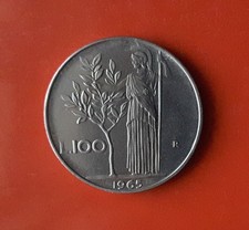 100 LIRE 1965 ERRORE -