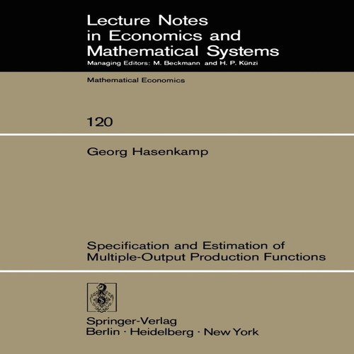 Specification and estimation - specification,