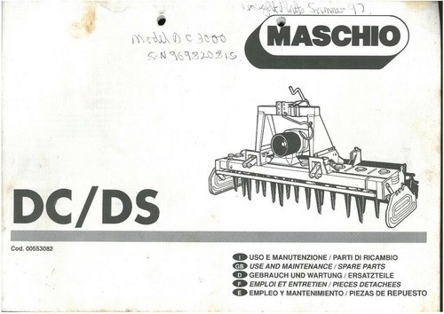 Maschio power harrow - harrow, dc2000