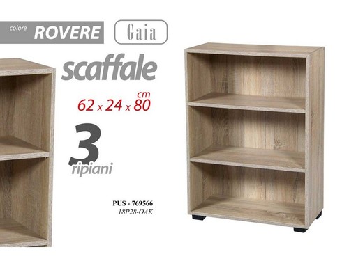 Scaffale legno ripiani - legno,