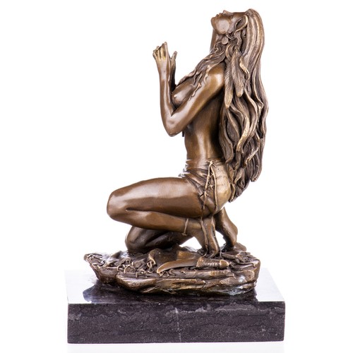 Bronze sculpture native - bronze,