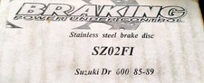 SZ02FI DISCO FRENO ANTERIORE BRAKING SUZUKI DR 600 85-89