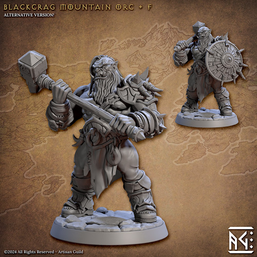 Mountain orc combattente - f,
