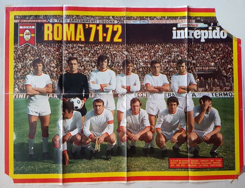 Poster squadra roma 1971 72 - squadra, 1971/72