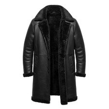 Cappotto uomo in pelle di