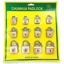 Set 12 lucchetti ad arco 15mm