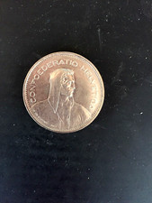 Svizzera: Splendida moneta di 5 franchi 1970 (B). Circolata.