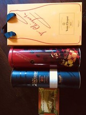 ❤️ SCATOLA LATTA PRINCE MONACO  VINTAGE-Confezioni RÉMY MARTIN,RON ZACAPA,VEUVE